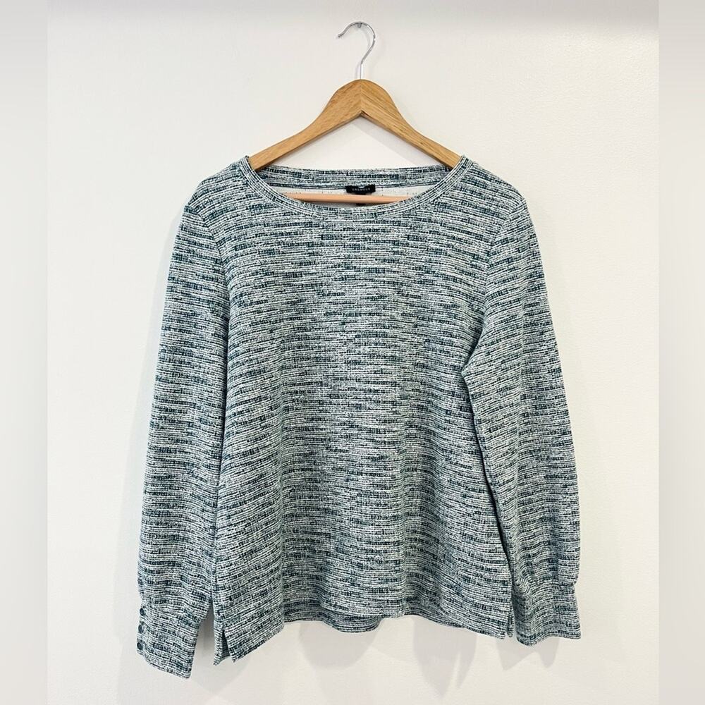 Talbots Long Sleeve Button Cuff‎ Top Blouse Large Workwear Professional Modest